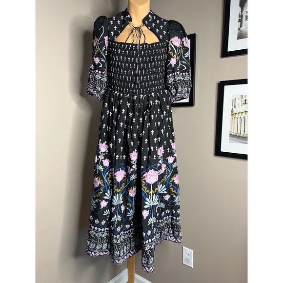 Anthropologie Dasha Smocked Midi Dress - Picture 5 of 6